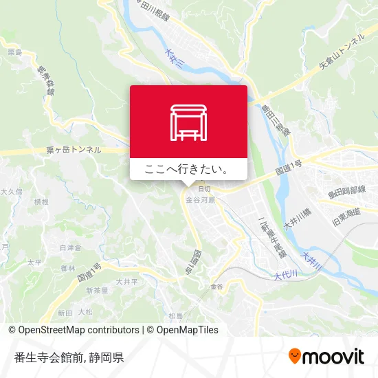 番生寺会館前地図