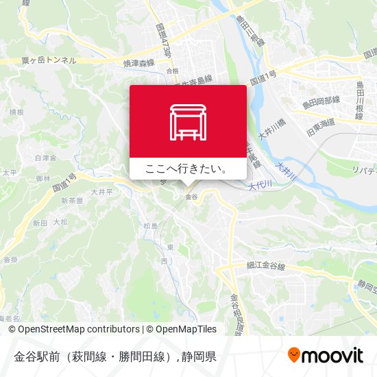 金谷駅前（萩間線・勝間田線）地図