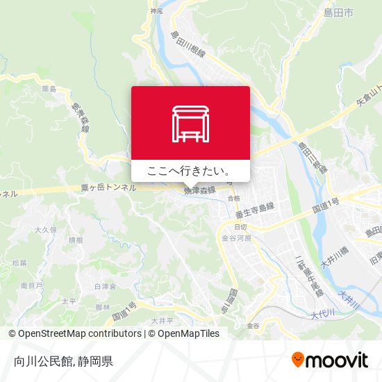 向川公民館地図