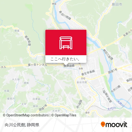 向川公民館地図