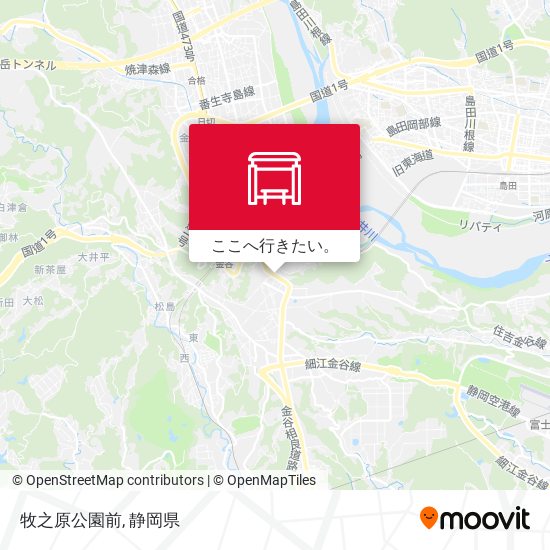 牧之原公園前地図