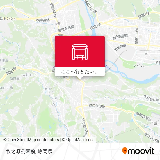 牧之原公園前地図