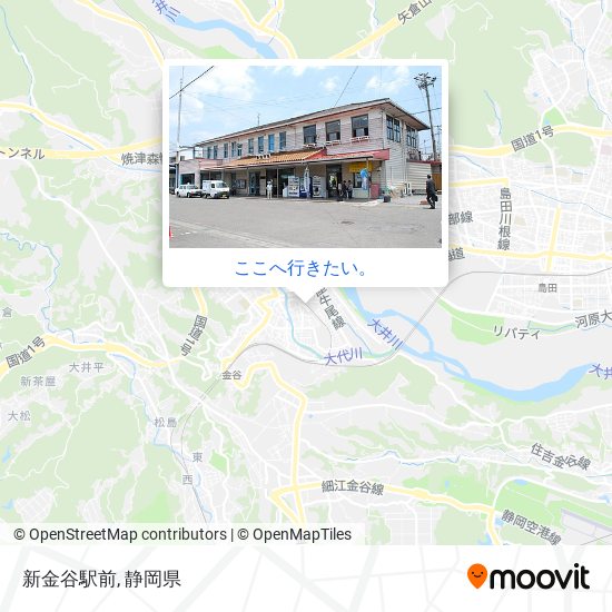 新金谷駅前地図