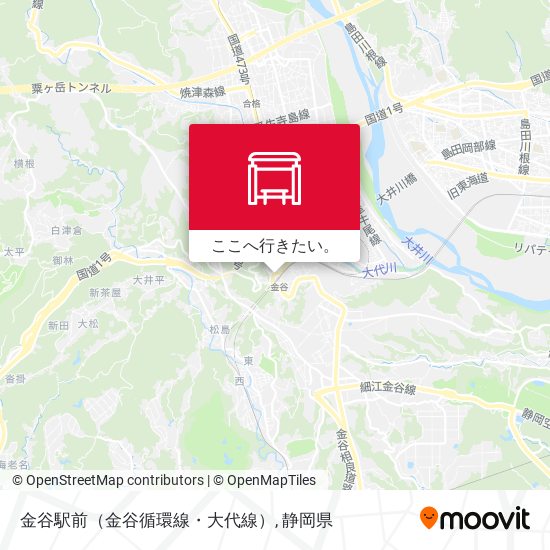 金谷駅前（金谷循環線・大代線）地図