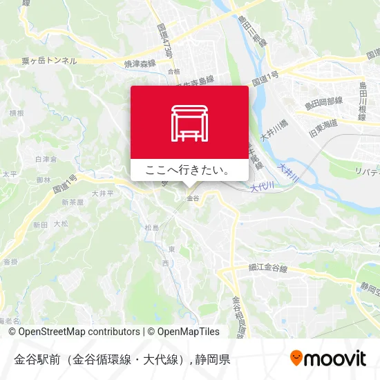 金谷駅前（金谷循環線・大代線）地図