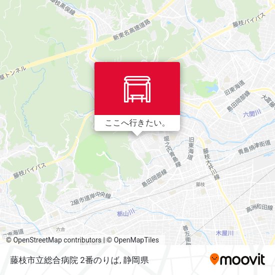 藤枝市立総合病院 2番のりば地図