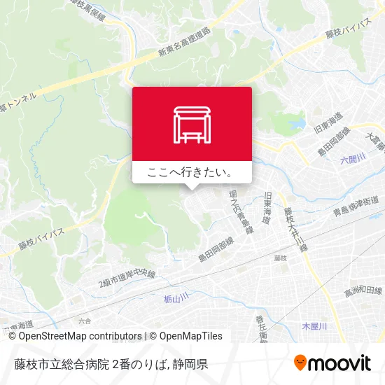 藤枝市立総合病院 2番のりば地図