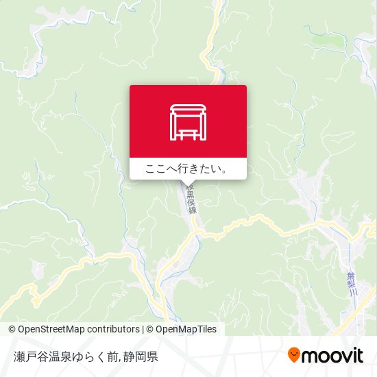 瀬戸谷温泉ゆらく前地図