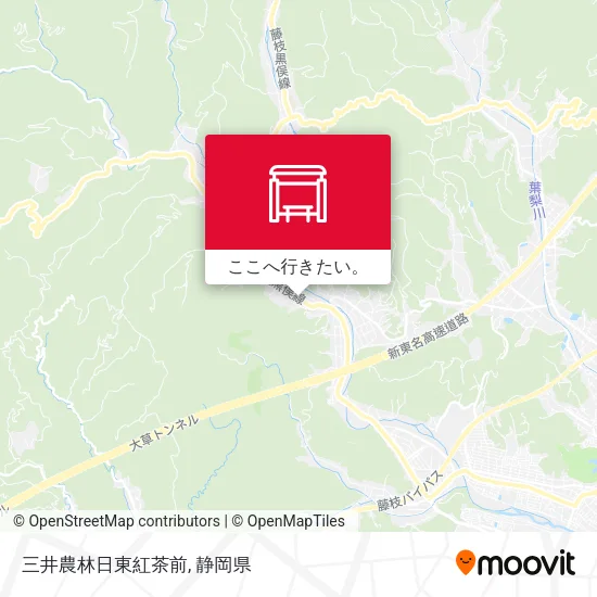 三井農林日東紅茶前地図