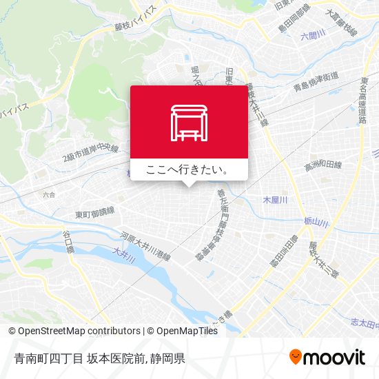 青南町四丁目 坂本医院前地図