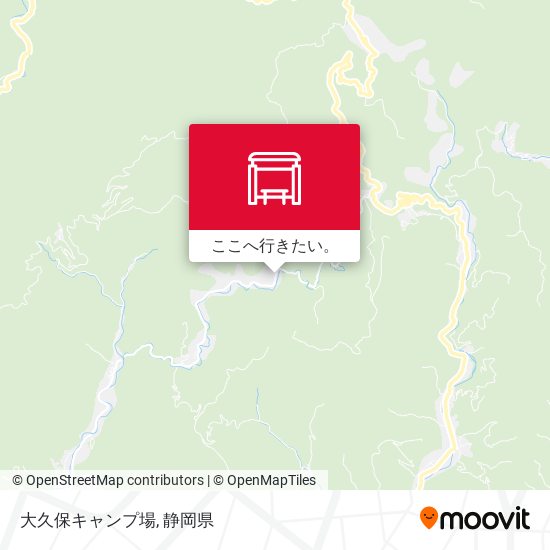 大久保キャンプ場地図