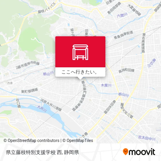 県立藤枝特別支援学校 西地図