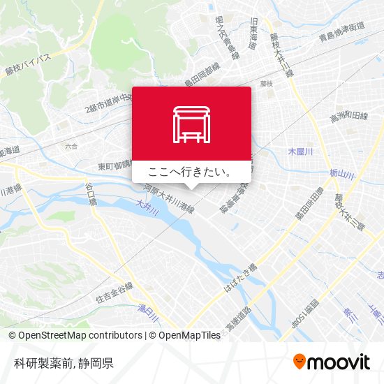 科研製薬前地図