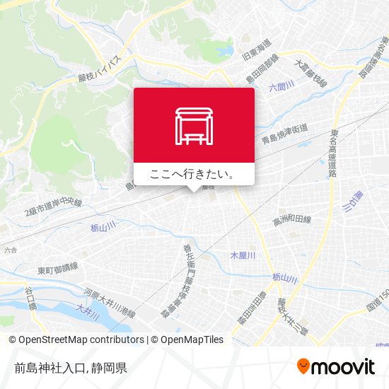 前島神社入口地図