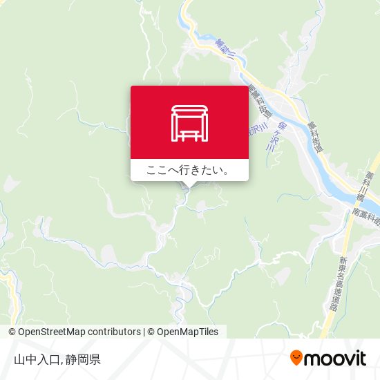 山中入口地図