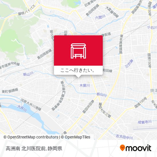 高洲南 北川医院前地図