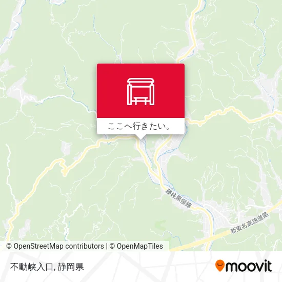 不動峡入口地図