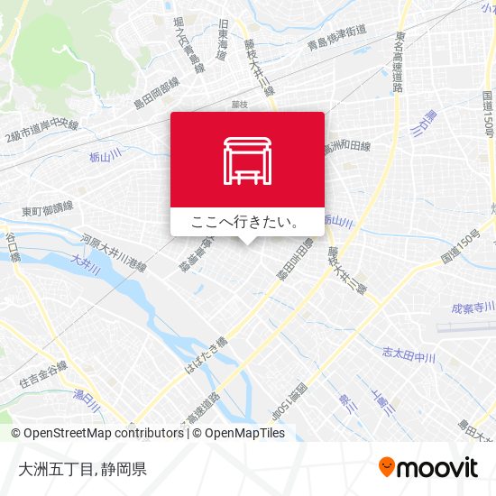 大洲五丁目地図