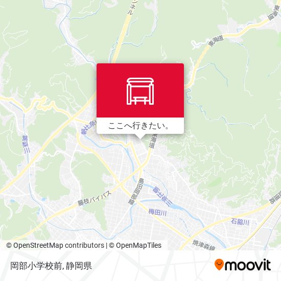 岡部小学校前地図