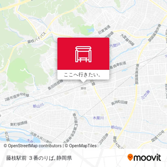 藤枝駅前 ３番のりば地図