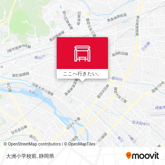 大洲小学校前地図
