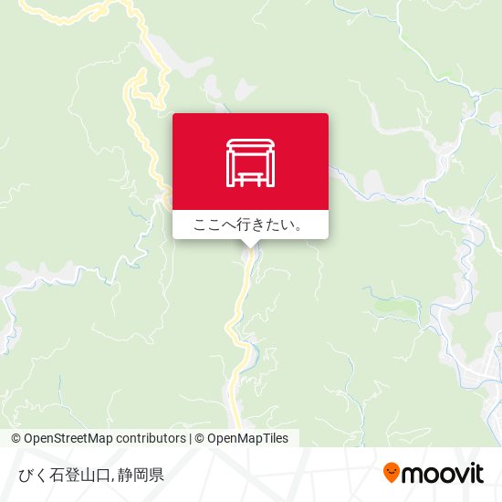 びく石登山口地図