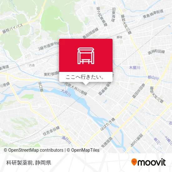 科研製薬前地図