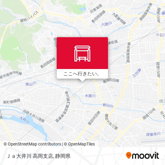 Ｊａ大井川 高岡支店地図