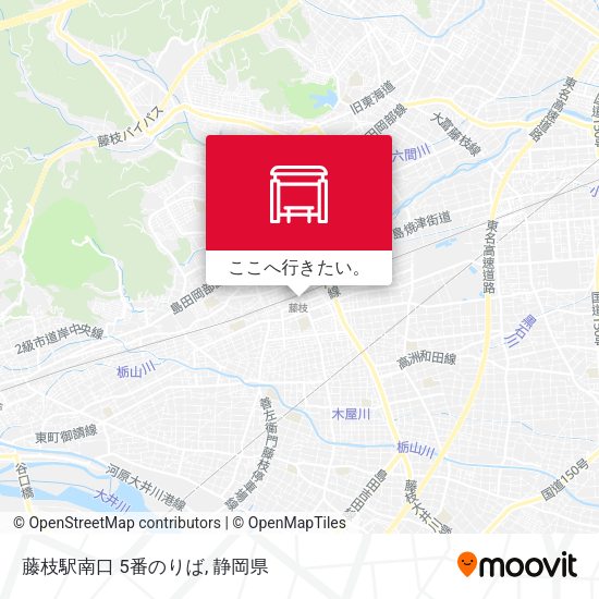 藤枝駅南口 5番のりば地図