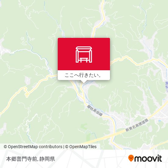 本郷普門寺前地図