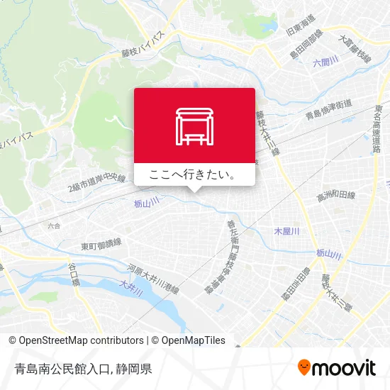 青島南公民館入口地図