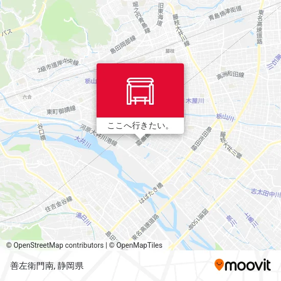 善左衛門南地図