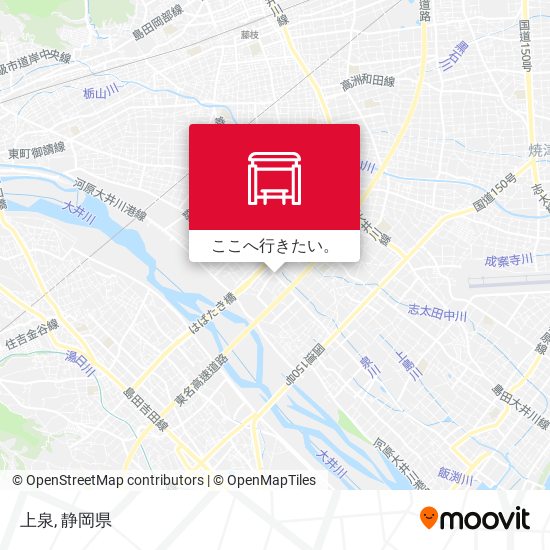 上泉地図