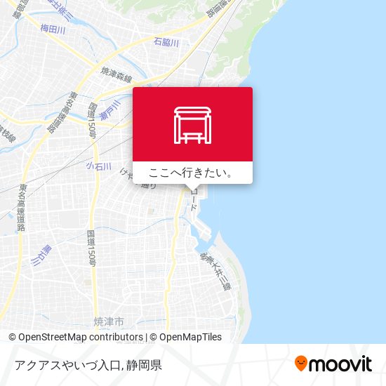 アクアスやいづ入口地図