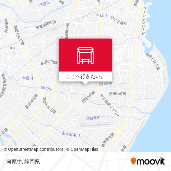 河原中地図