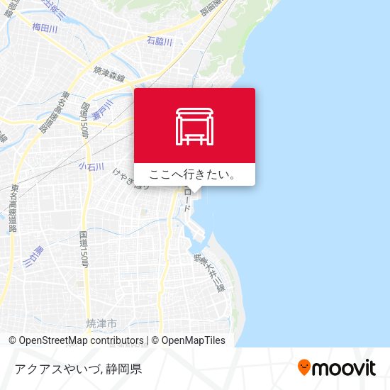 アクアスやいづ地図