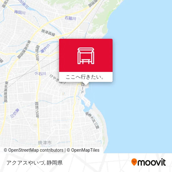 アクアスやいづ地図