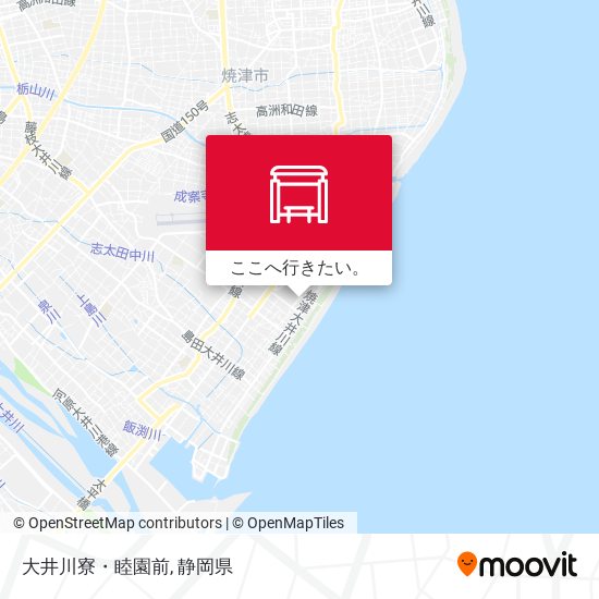 大井川寮・睦園前地図