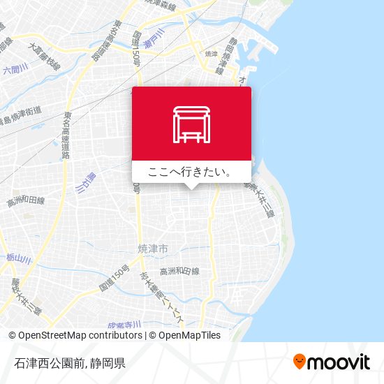 石津西公園前地図
