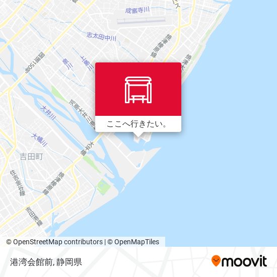 港湾会館前地図