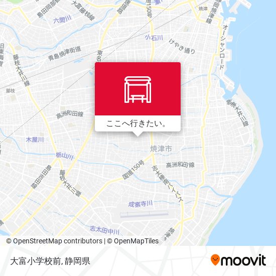 大富小学校前地図