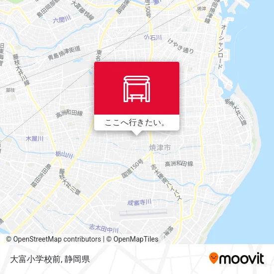 大富小学校前地図
