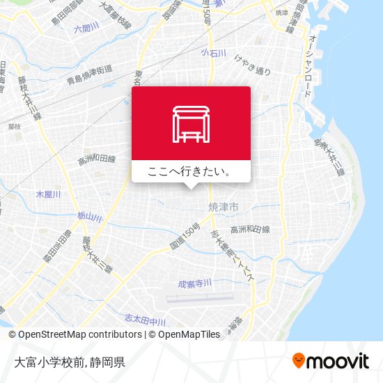 大富小学校前地図