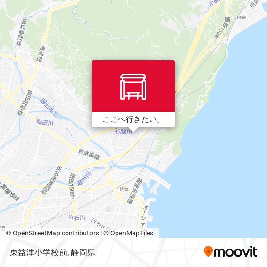 東益津小学校前地図
