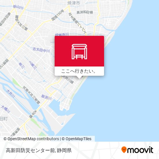 高新田防災センター前地図