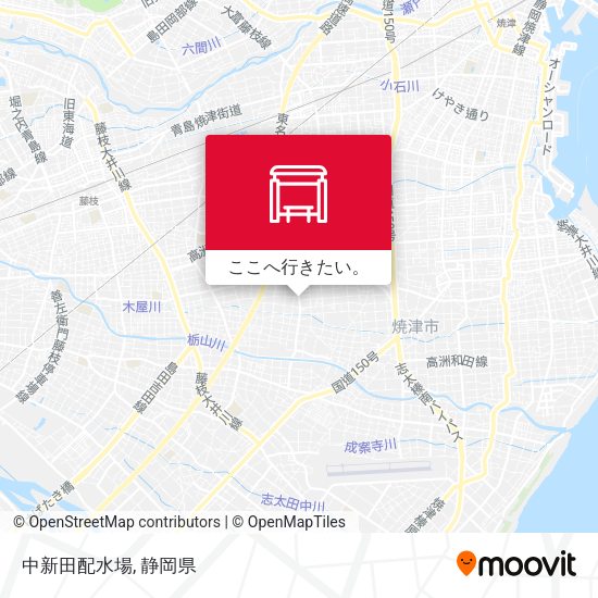 中新田配水場地図