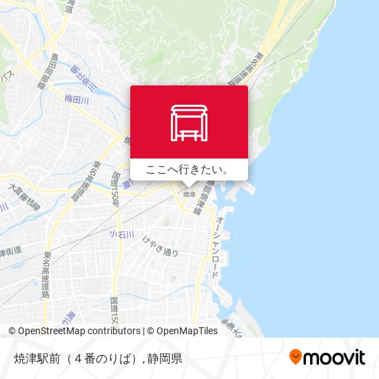 焼津駅前（４番のりば）地図