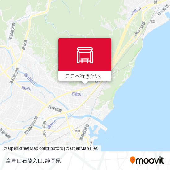 高草山石脇入口地図