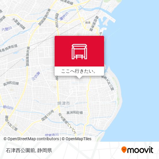 石津西公園前地図