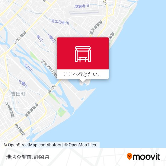 港湾会館前地図
